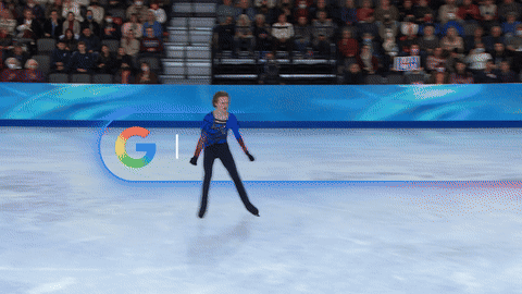 Animated collage from the Google Winter Olympics campaign