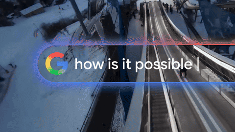 Animated preview of Google’s Go Big Winter Olympics film